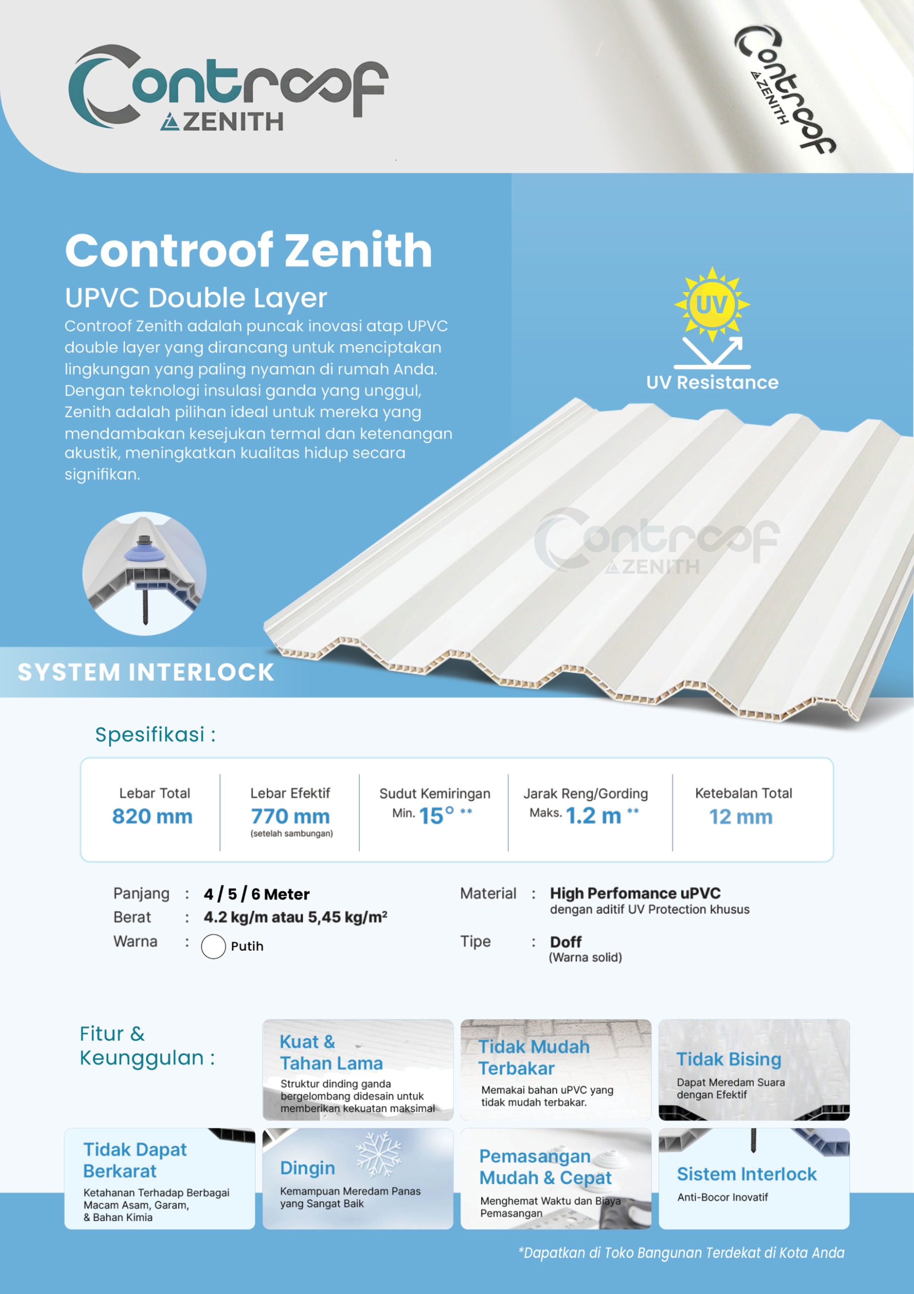 CONTROOF SINGLE LAYER 4M
